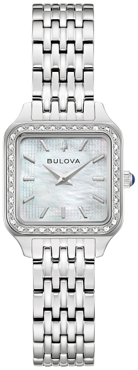 Bulova Ladies Sutton Diamond Silver-Tone Mother-of-Pearl  display picture 1