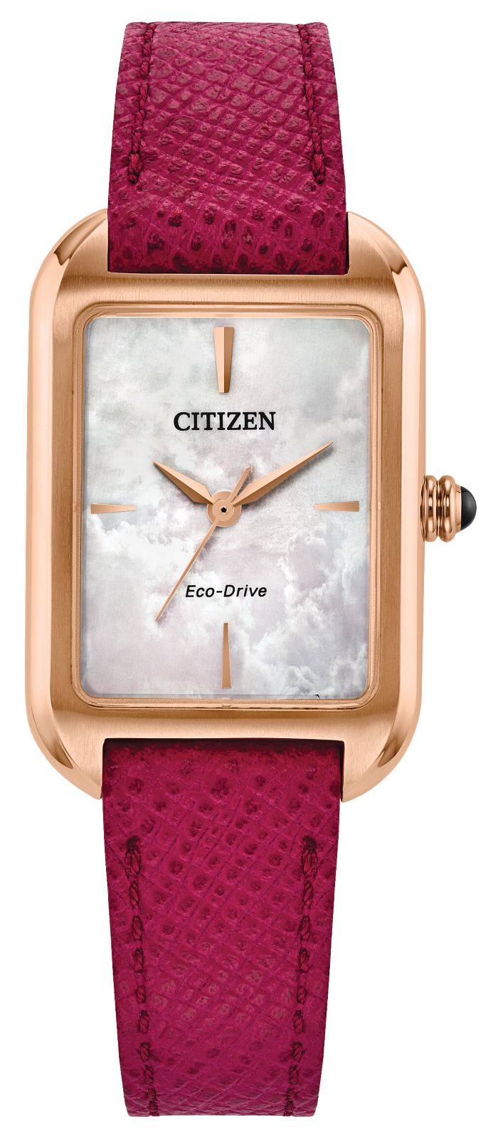 Citizen Ladies Rose-Tone Stainless Steel Case, Pink Textured  display picture 1