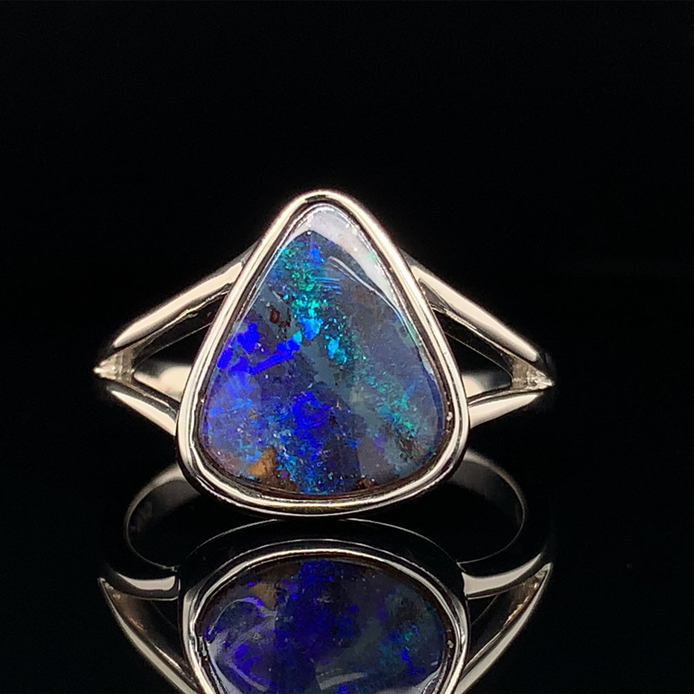 ハリックァ K18 ボルダーオパール リング Boulder Opal 1.72 Boulder 