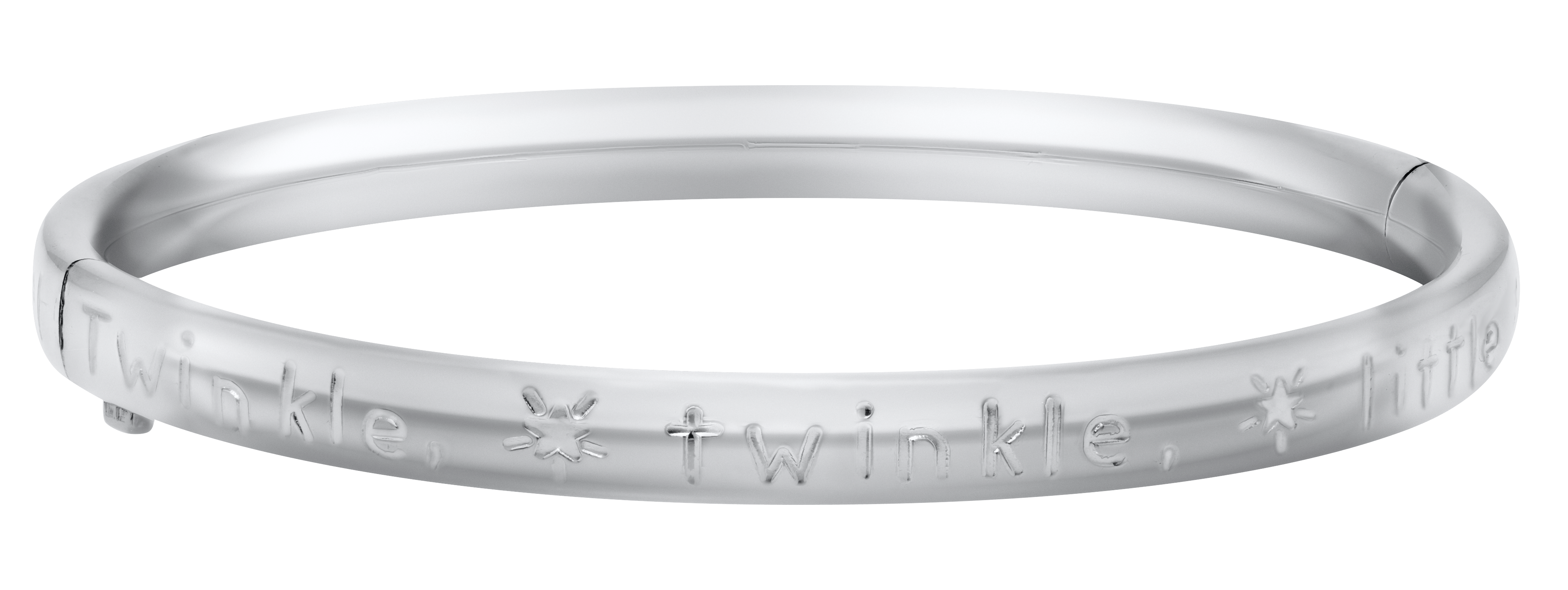 Childrens Sterling Silver Twinkle Twinkle Little Star Bangle