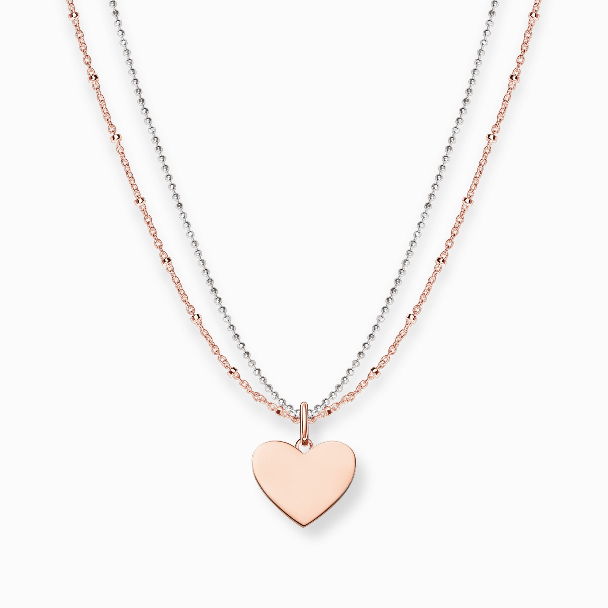 Heart Necklace Thomas Sabo Rose Gold Necklace Thomas Sabo Sterling
