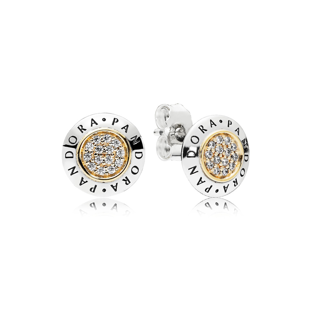 Pandora Logo Stud Earrings Online, 55 