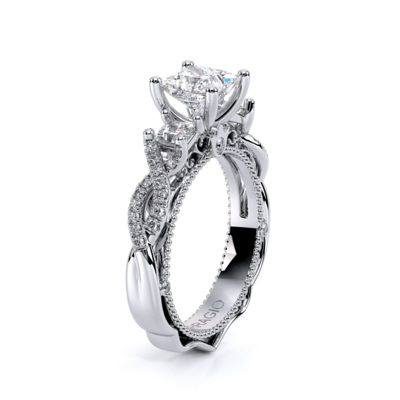 Verragio Venetian Collection Princess Cut 3-Stone Semi-Mount