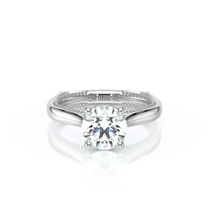 Verragio Round Diamond Solitaire Semi-Mount Engagement Ring