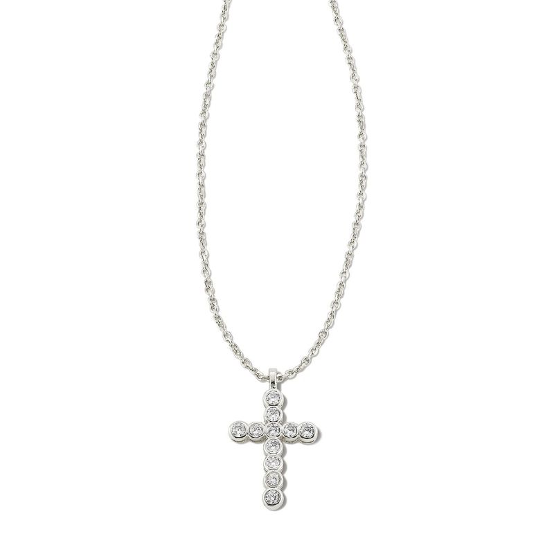 Kendra Scott Crystal Cross Necklace 001-640-04472 | Harris