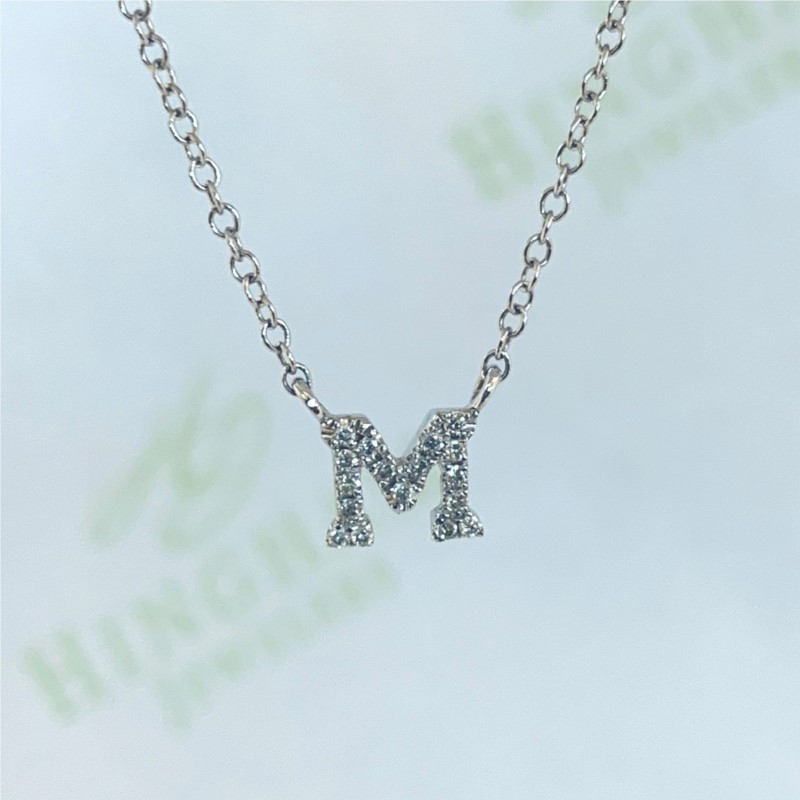 Diamond Initial Pendant 001 165 01224 Necklaces Hingham Jewelers Ma - Round Diamond Initial Pendant Diamond Initial Pendant 001 165 01224 Necklaces Hingham Jewelers Ma - Round Diamond Initial Pendant