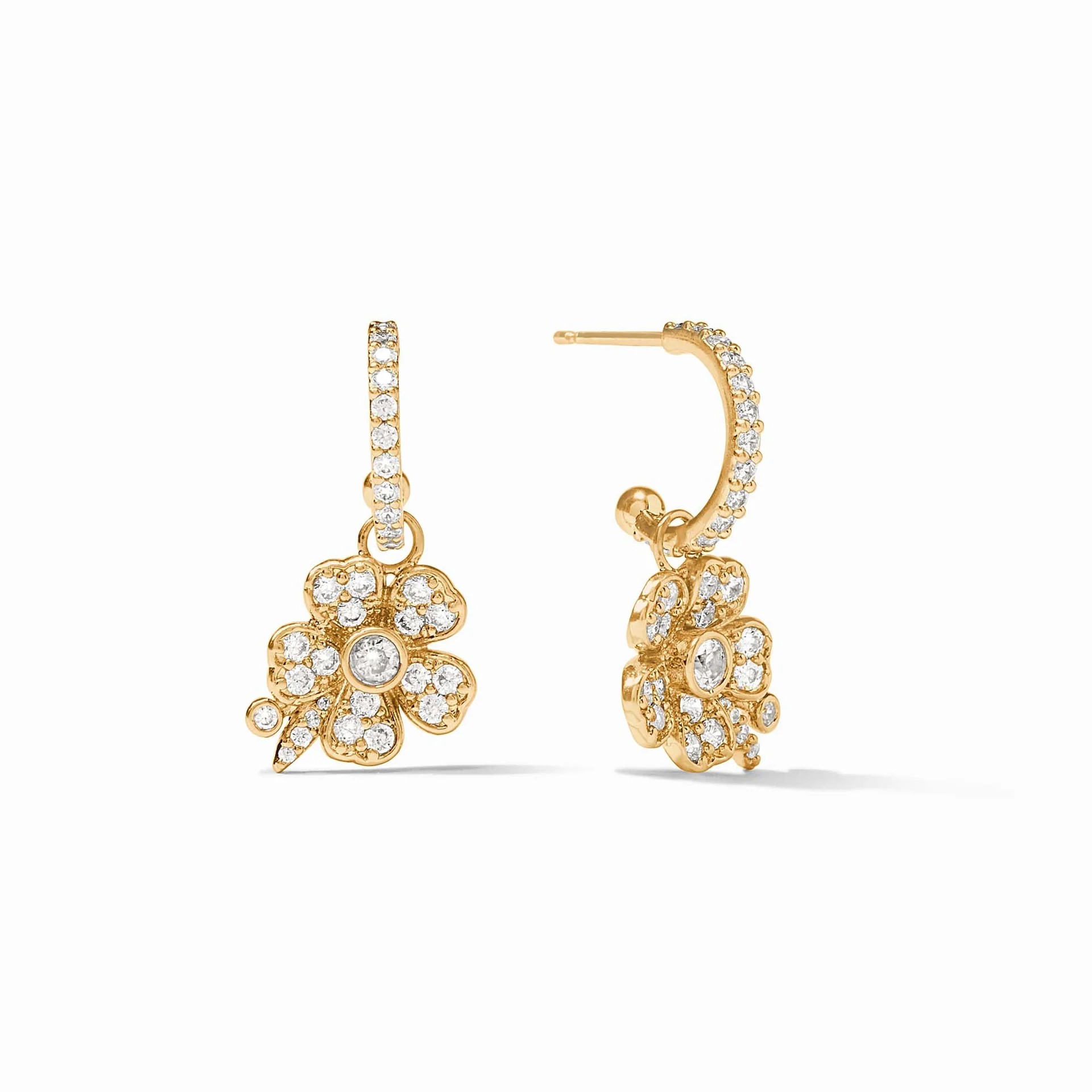 Julie Vos Laurel Hoop & Charm Earring 001-645-04448 Hingham