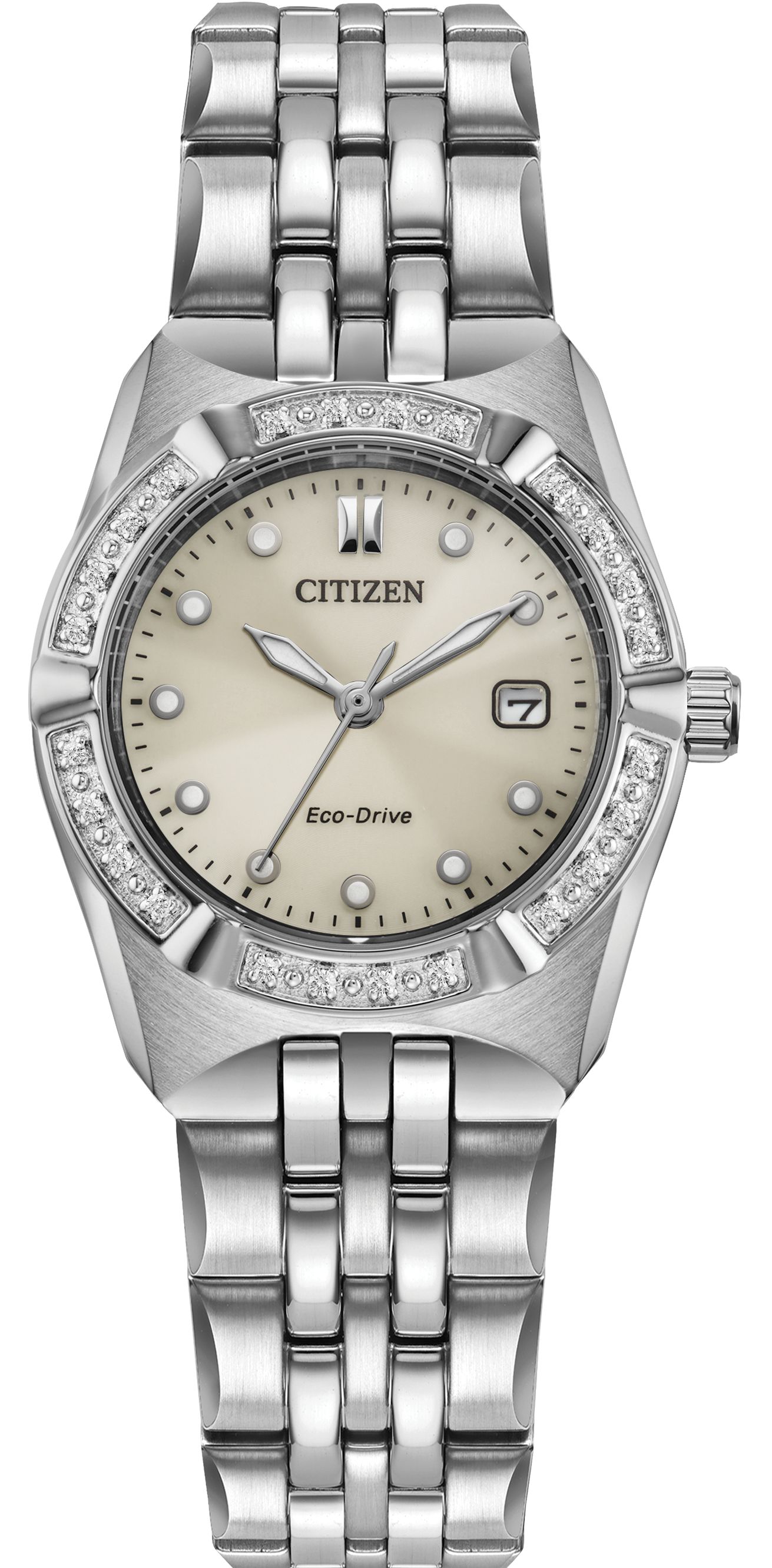 Womens Citizen Watch Ecodrive Diamond Bezel DIAMOND BEZEL✓ Citizen Eco-Drive Capella Rose Gold Women main image 2