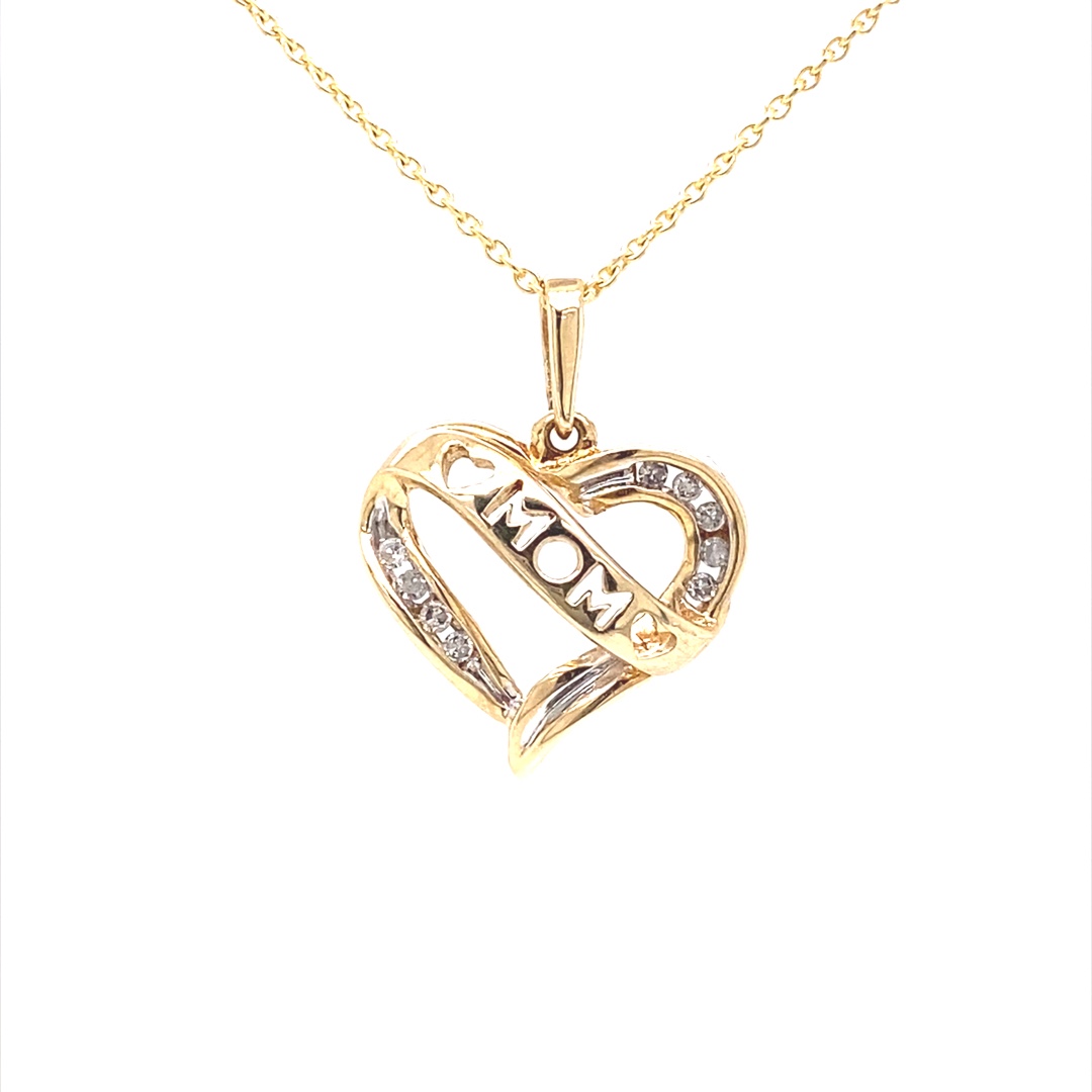 10K Yellow Gold スモールハートチャーム ネックレス 10K Yellow Gold スモールハートチャーム ネックレス