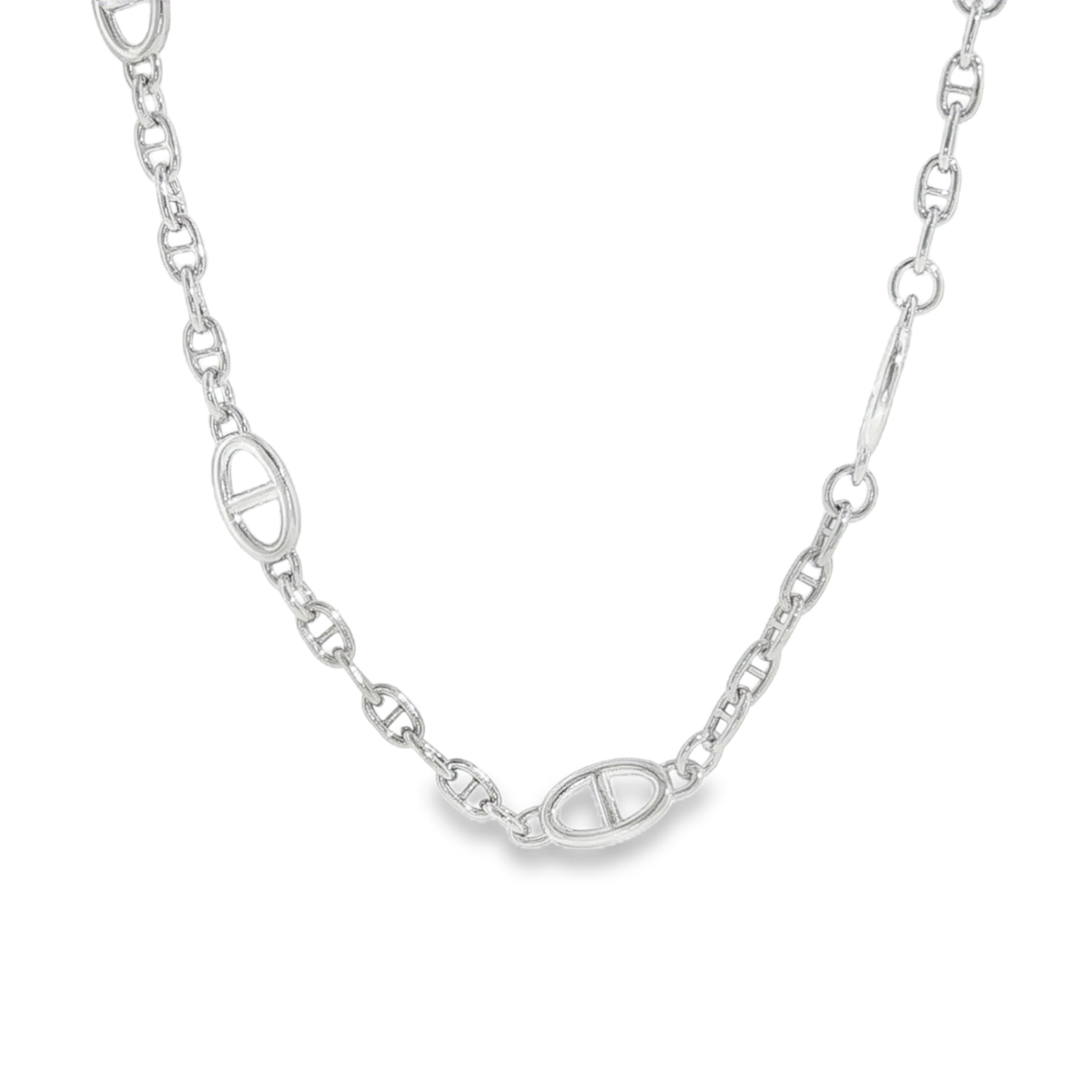 STATION OVAL LINK 100397 SS - Jeff Dennis Jewelers | Jeff Dennis