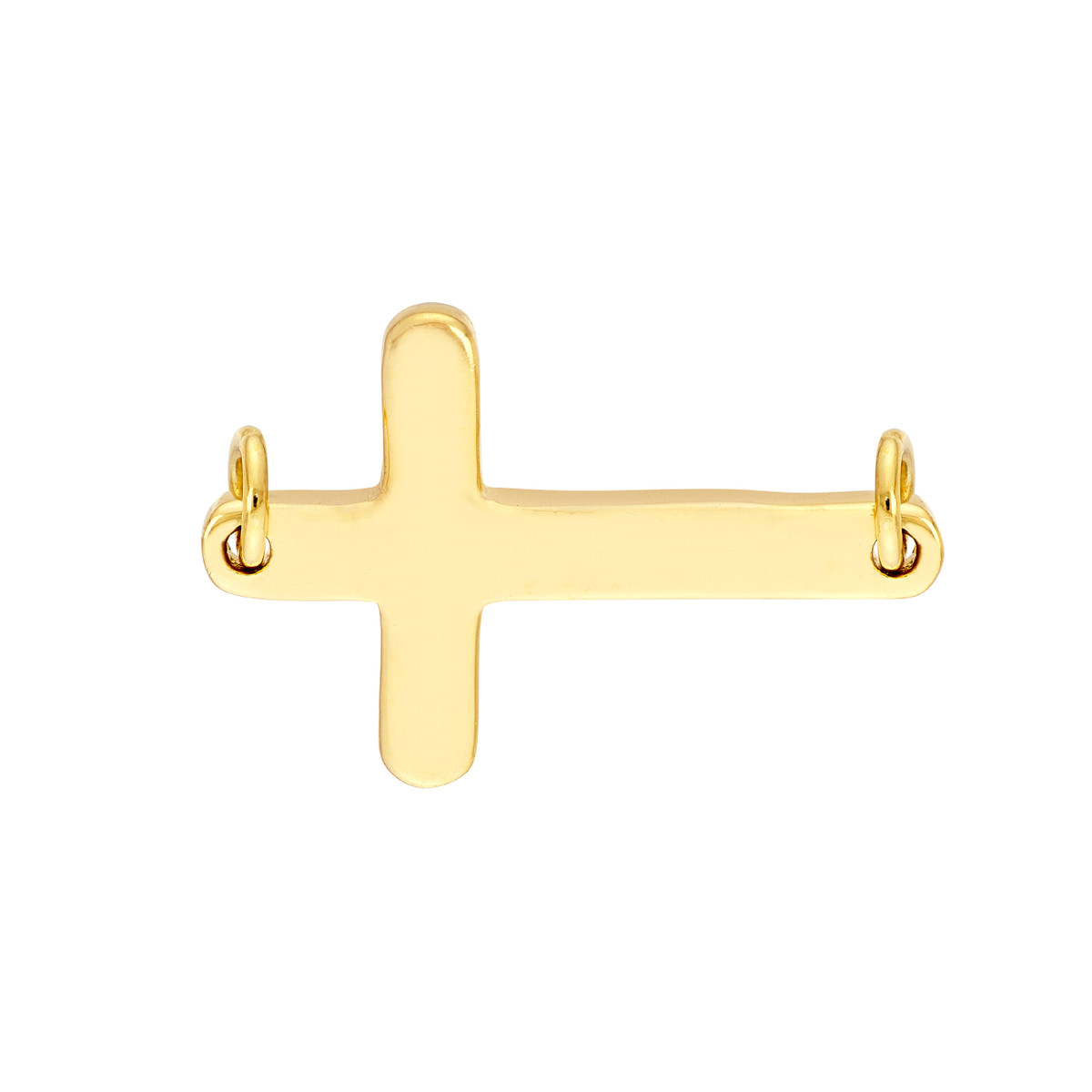 Yellow 14 Karat Cross Charm 435-00425 14KY - Gold Necklaces | Jeff