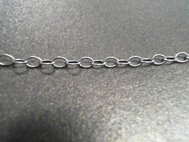 Sterling Silver 2.7mm Cable Patterned Oxidized Permanent Jew