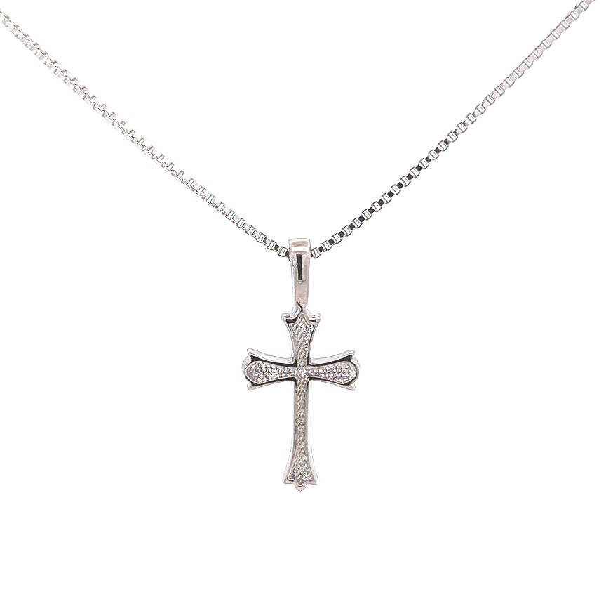 Sterling Silver Cross Pendant 640-03546 SS | Jeff Dennis Jewelers