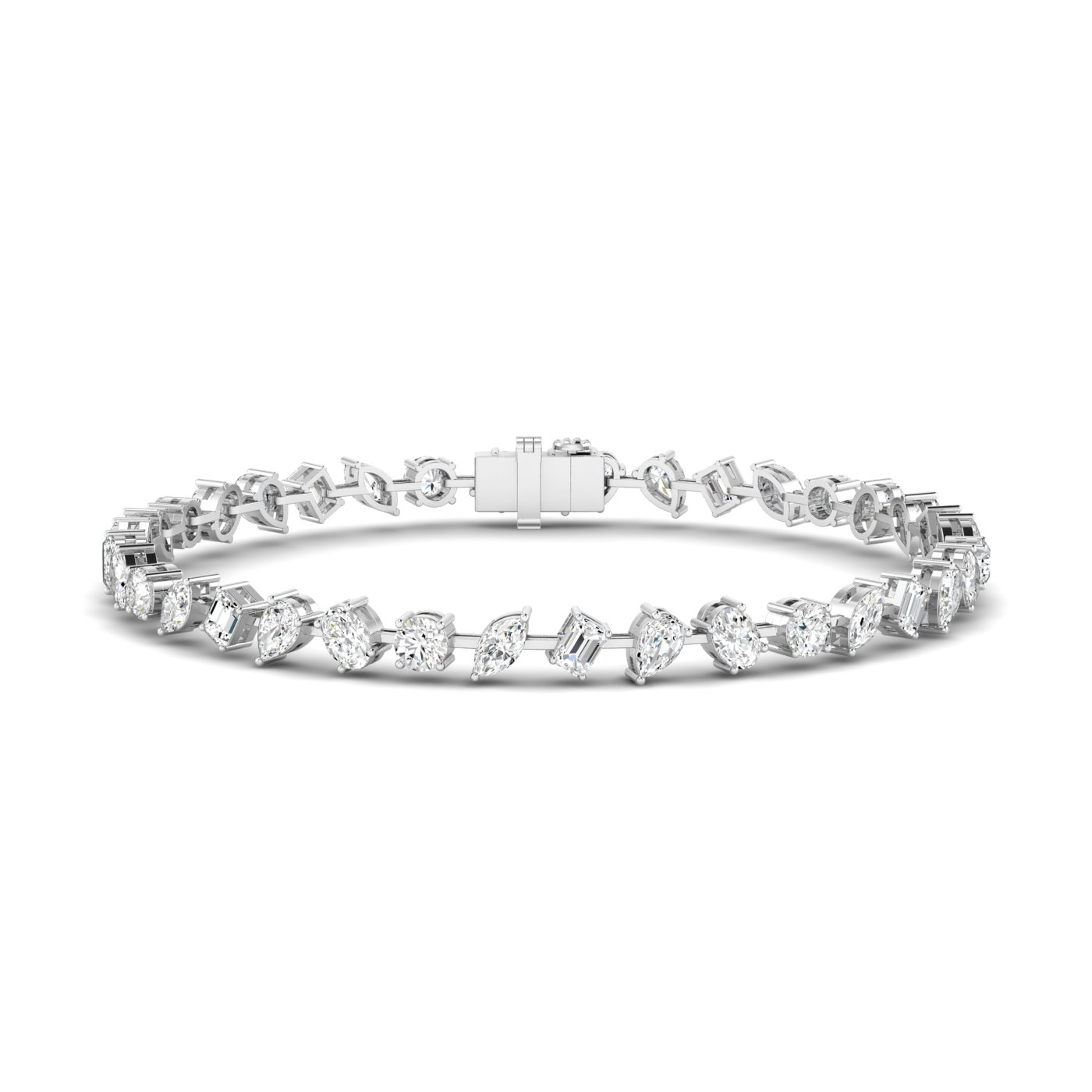 Cubic Zirconia Tennis Bracelet Bevilles Bracelets Multi Stone - Main Image