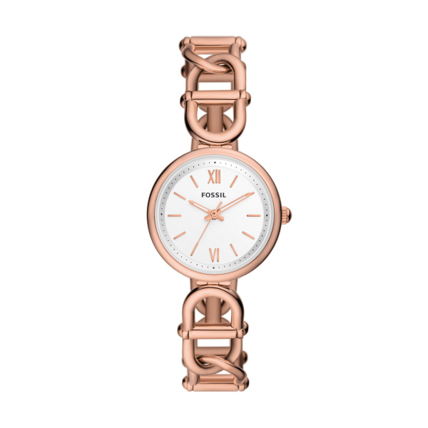 NWT Fossil Watch Rose Gold NWT AUTHENTIC FOSSIL LUX LUTHER SILVER ROSE GOLD DIAMOND  main image 4