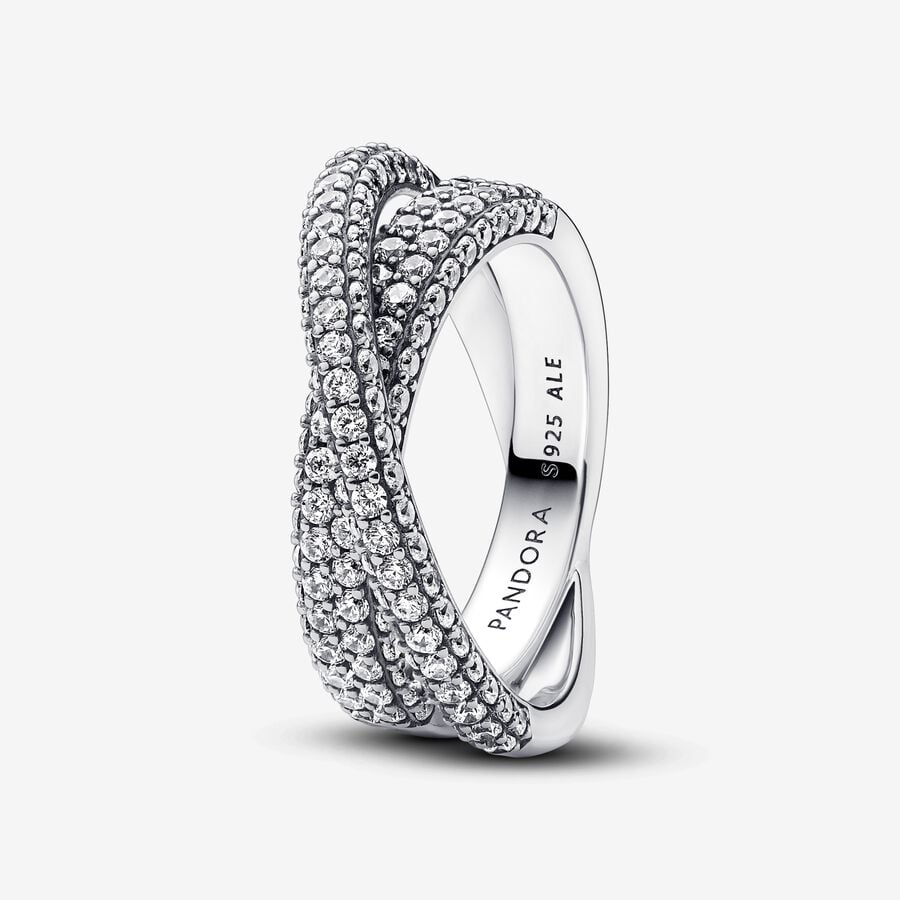 [ PANDORUMJEWELRY] リング ★ Pandora Sparkling Pink Bow Ring | REEDS Jewelers
