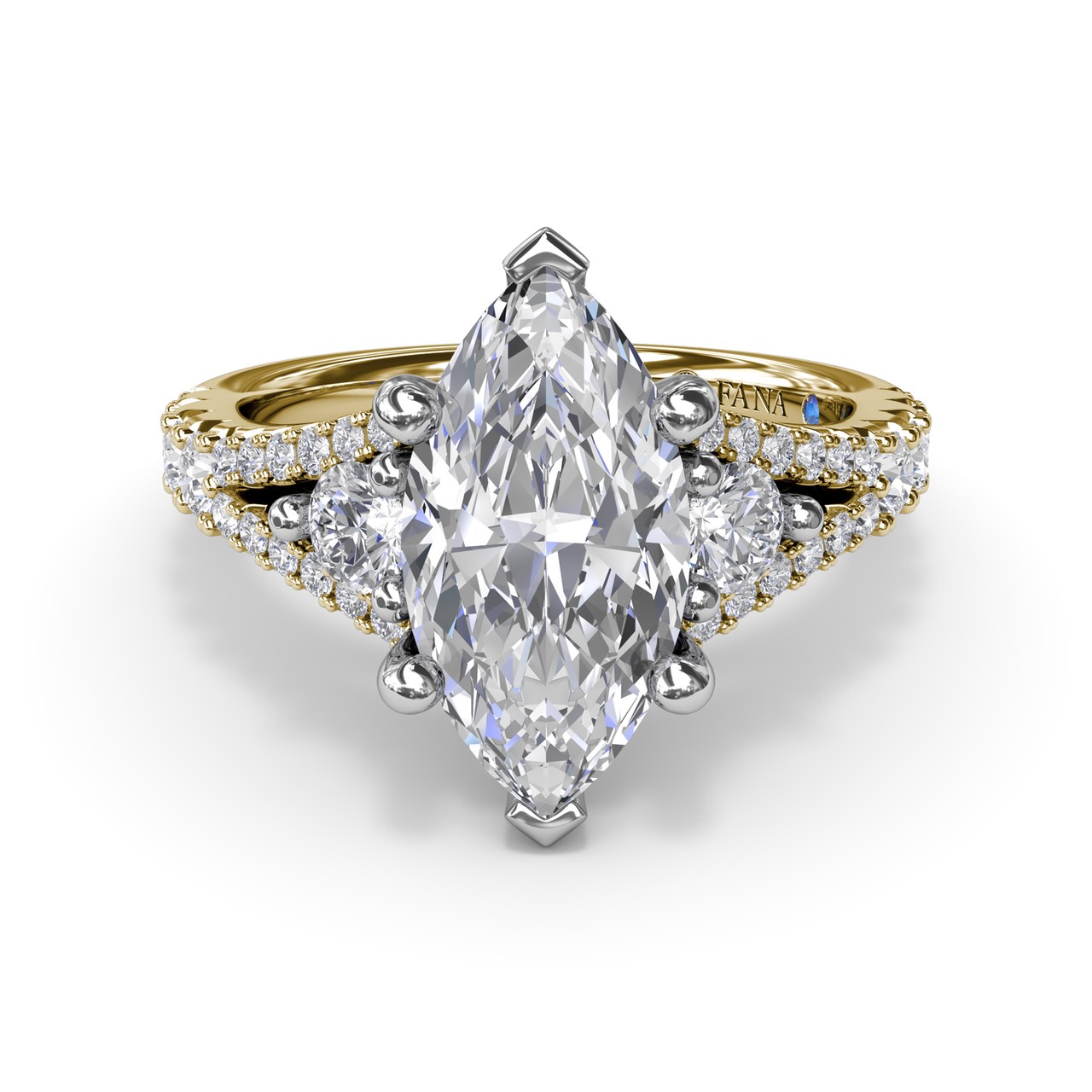 Fana Marquise Engagement Ring Setting 001-140-05857 Jim Kryshak