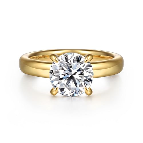 High Setting Rings Round Gabriel & Co. Round Engagement Ring Setting 001-140-05927 | Jim Kryshak ...