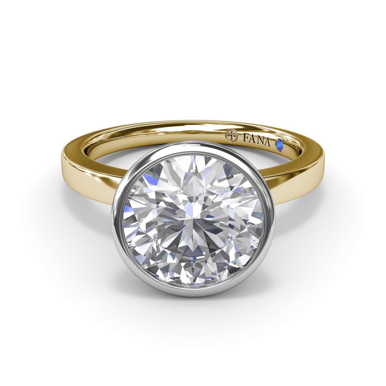 High Setting Rings Round Fana Round Engagement Ring Setting 001-140-05962 | Jim Kryshak Jewelers ...