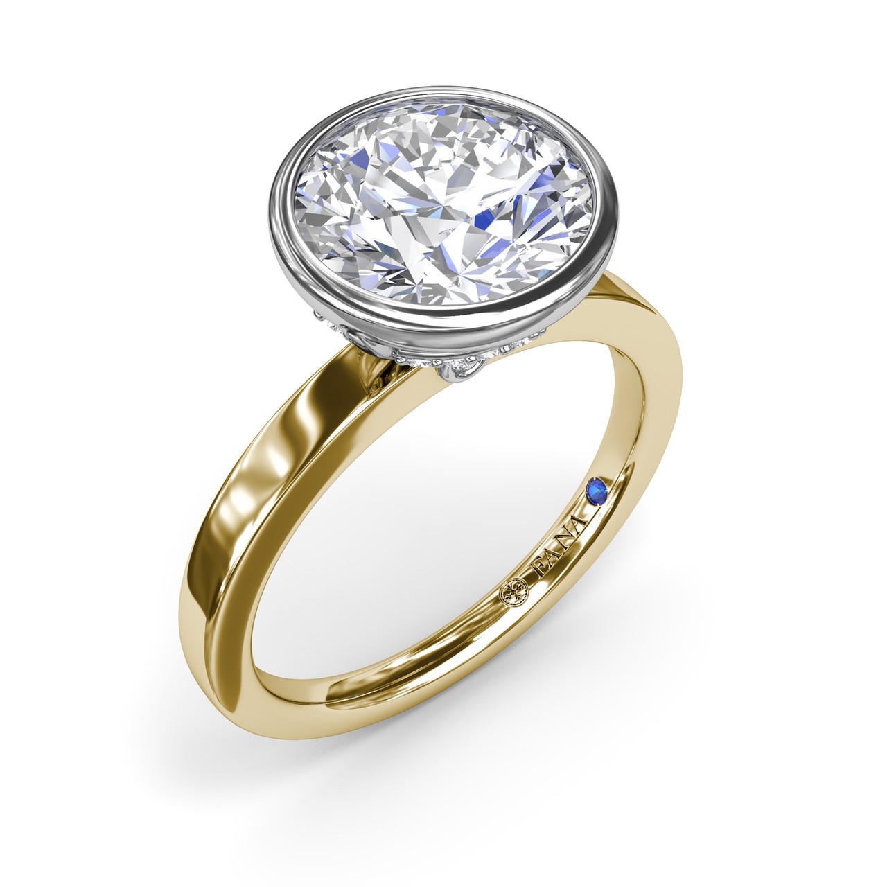 High Setting Rings Round Fana Round Engagement Ring Setting 001-140-05962 | Jim Kryshak Jewelers ...