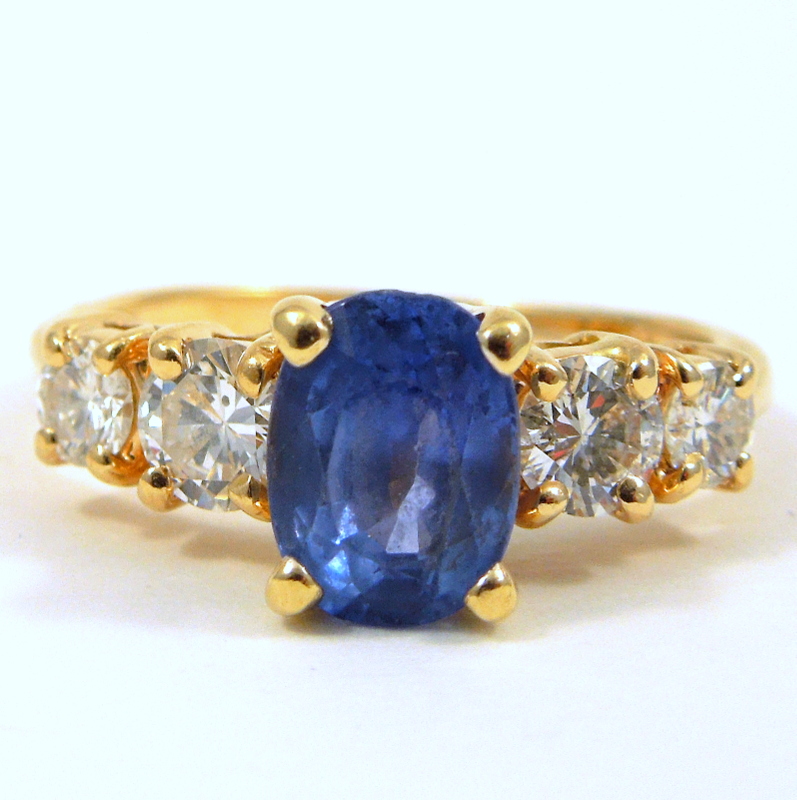 Sapphire and Diamond Ring 001-200-02030 Cary | Joint ...