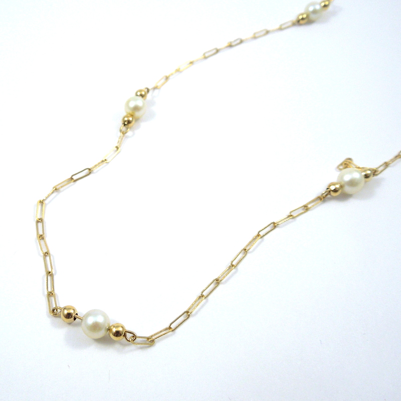 Pearl and Gold Necklace 00134300074 Cary Joint Venture