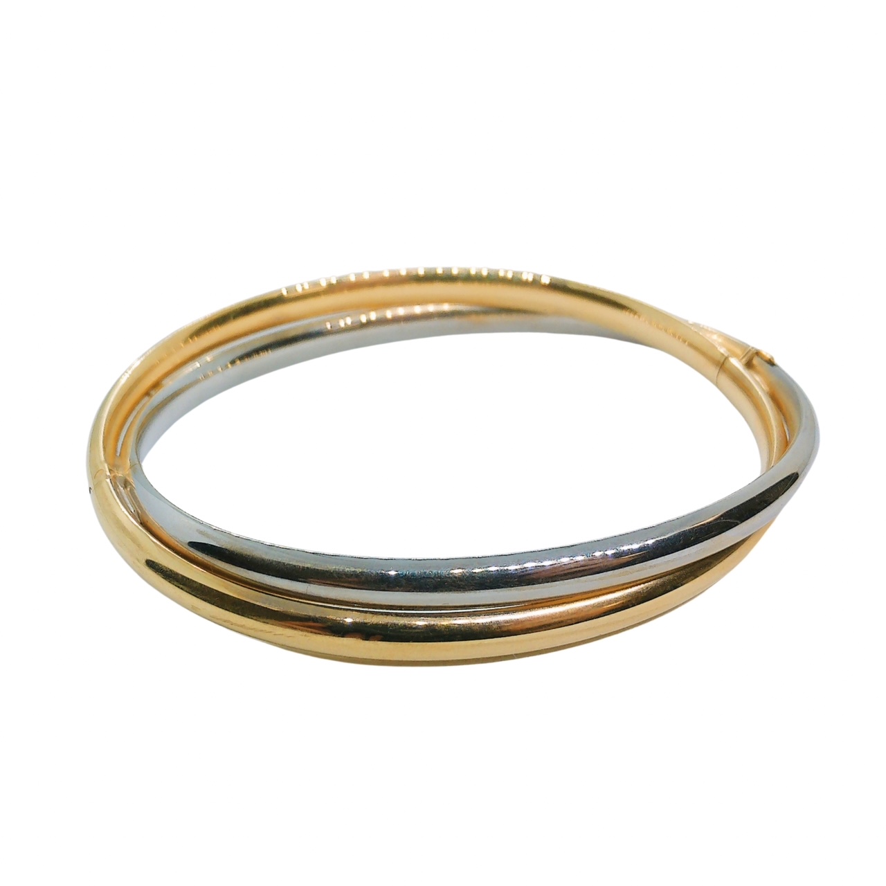 Two Tone Twisted Bangle Bracelet 001-449-00131 Cary | Joint