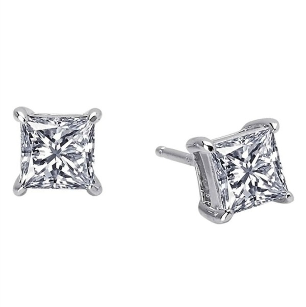 14 Karat White Gold Stud Earrings