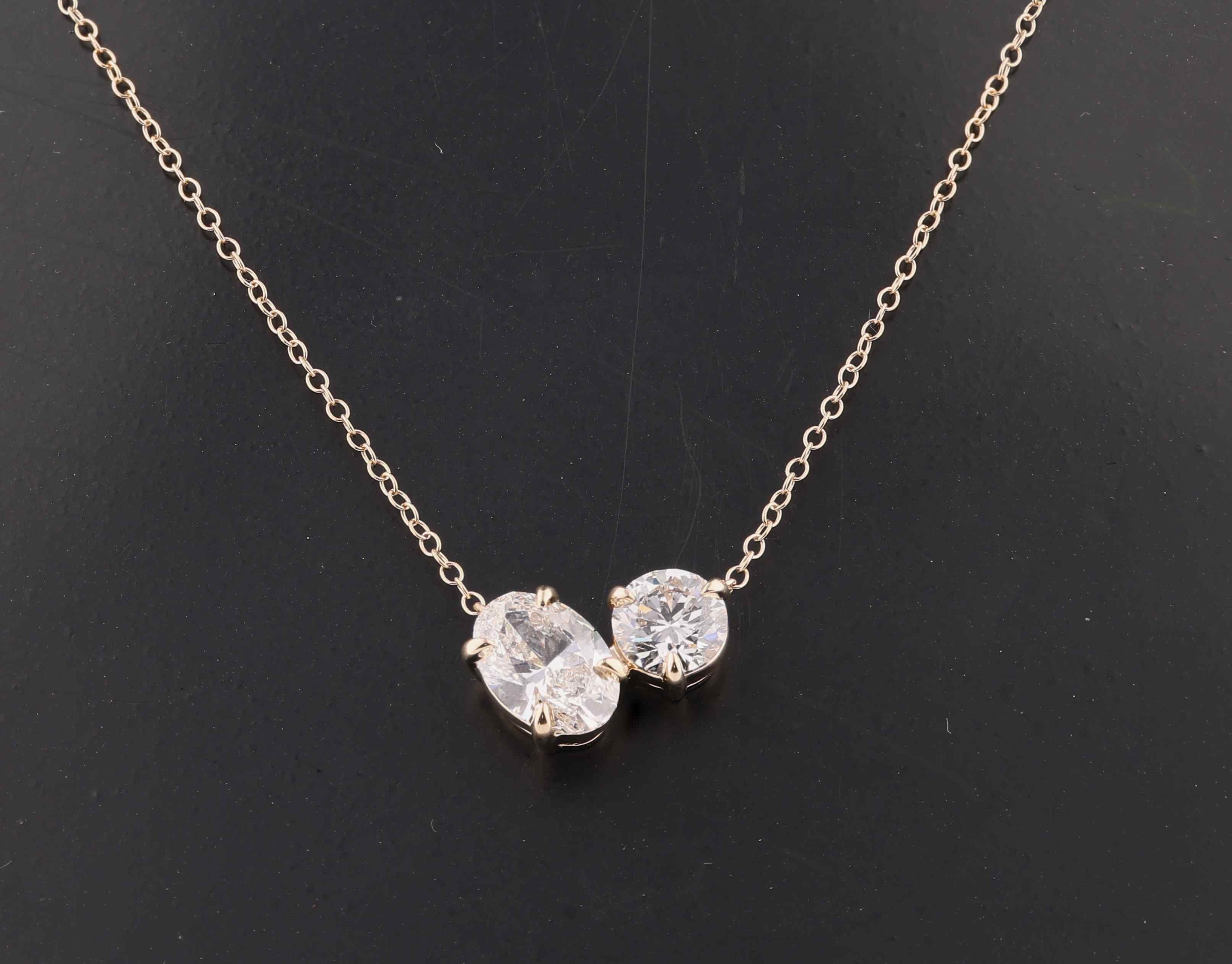 Radiant Moments Fancy Two Stone Oval 001-159-00019 | J. Thomas