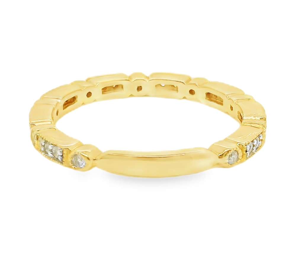 14K Yellow Gold Diamond Eternity Wedding Band 001-110-05560 | Koerbers ...