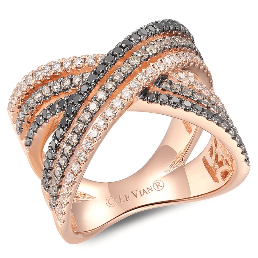 14k Strawberry Gold Crisscross Fashion Rin 001 130 00600 Koerber S Fine Jewelry Inc New Albany In