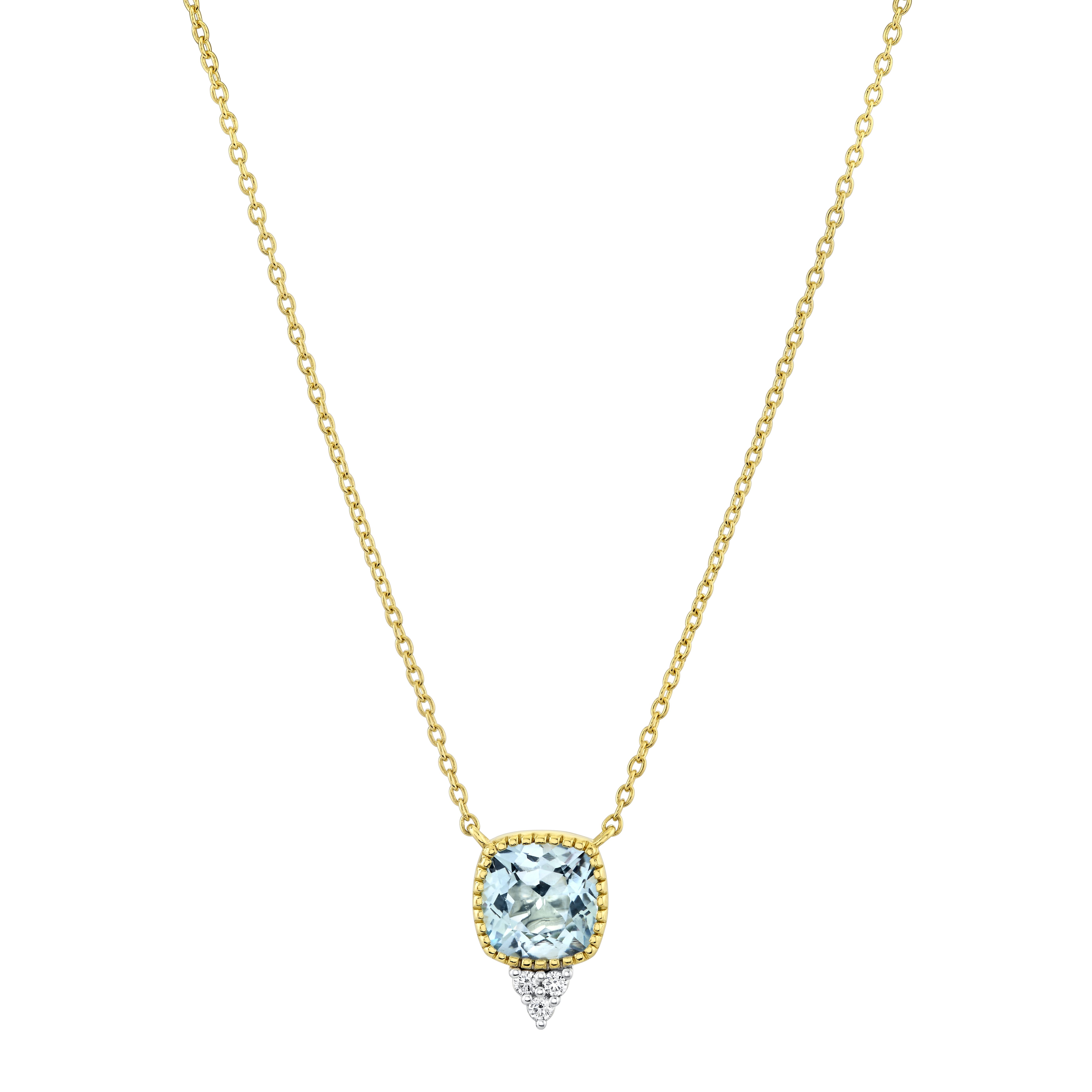 18K Yellow Gold Sky Blue Topaz Necklace 001-235-00769 | Koerbers 