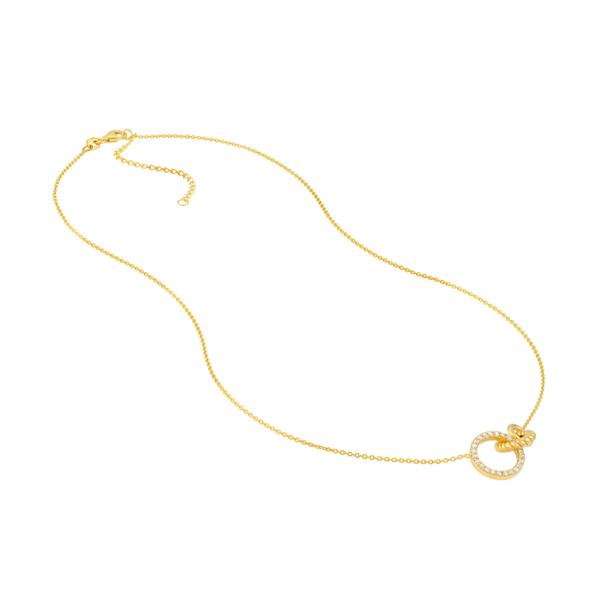 【高額売筋】 Circle Linked Gold Yellow 14K Ring 001-431-00831 Necklace アクセサリー