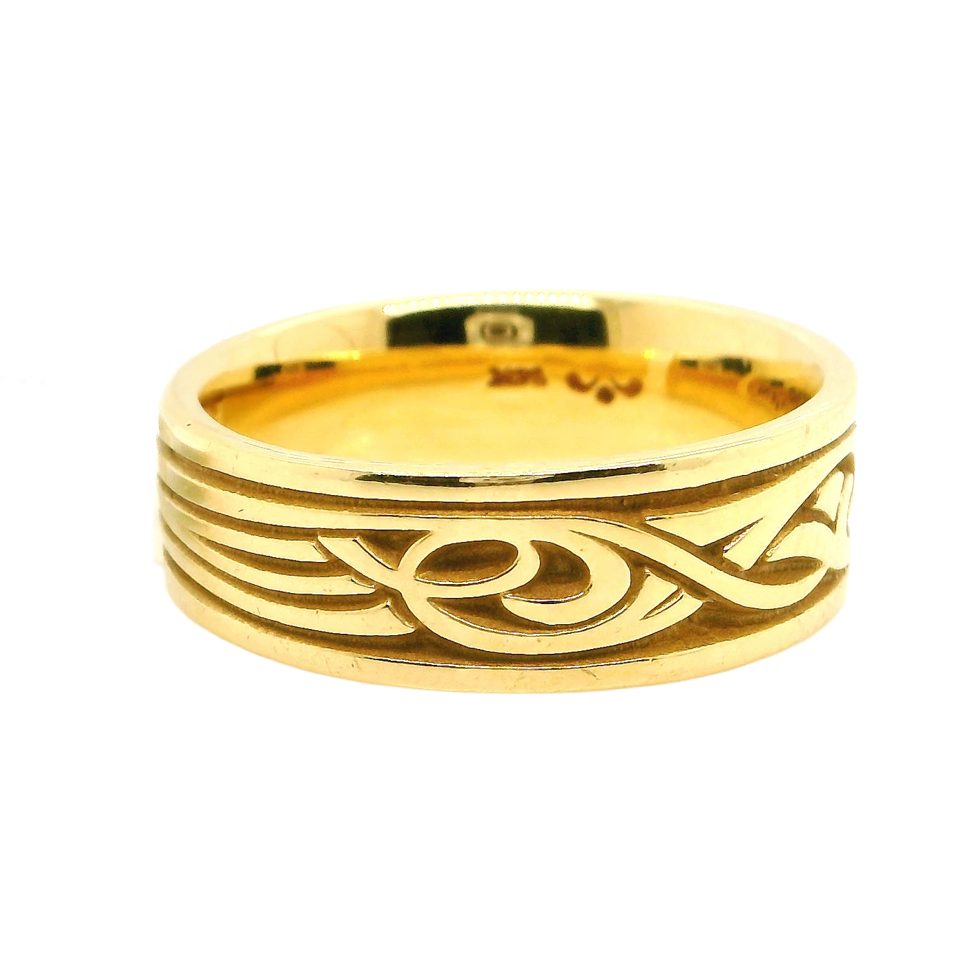 Estate 14K Yellow Gold Gents Wedding Band