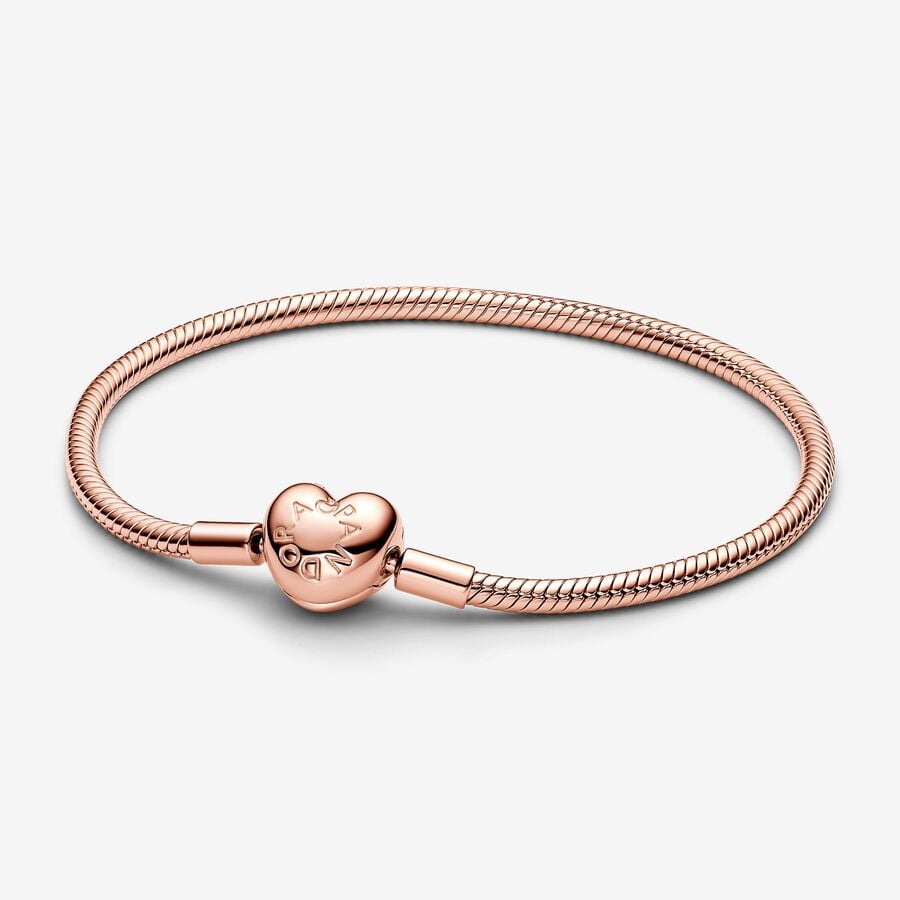Rose Gold Pandora Mickey Bangle Chain Bracelet Jared Rose Gold Bracelet Pandora Bracelets With Charms  Disney Stitch Snake Chain Bracelet