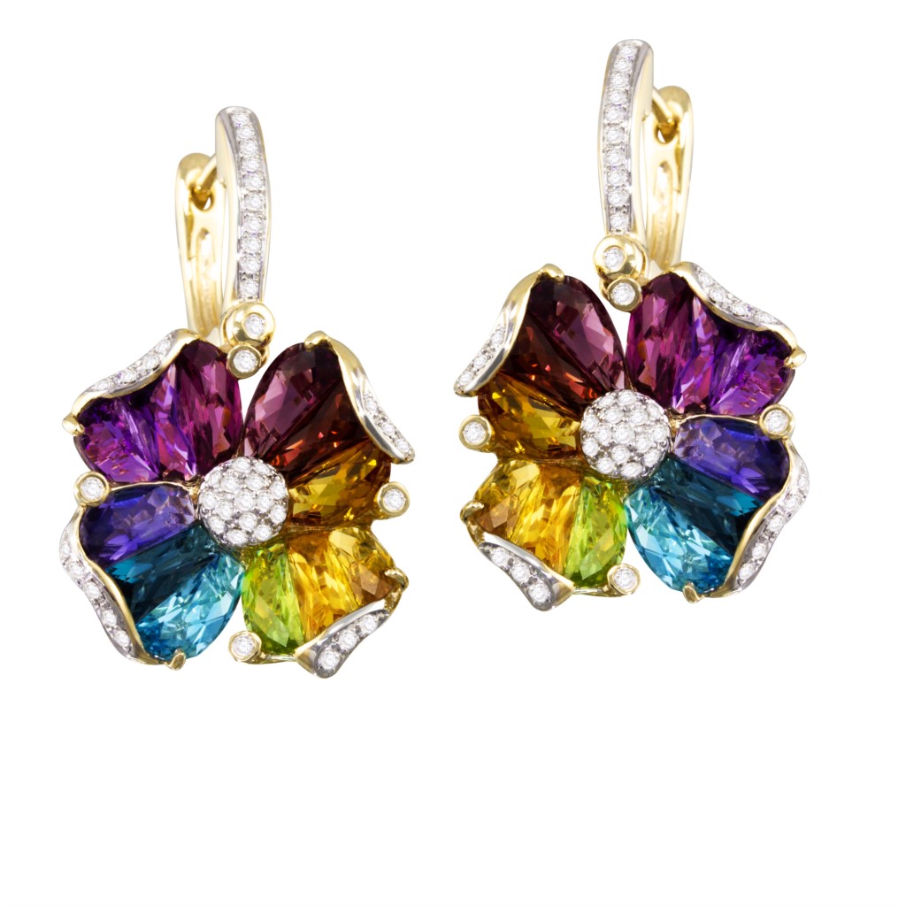 Bellarri Earrings 001-210-00660 14KY Komara Jewelers Komara