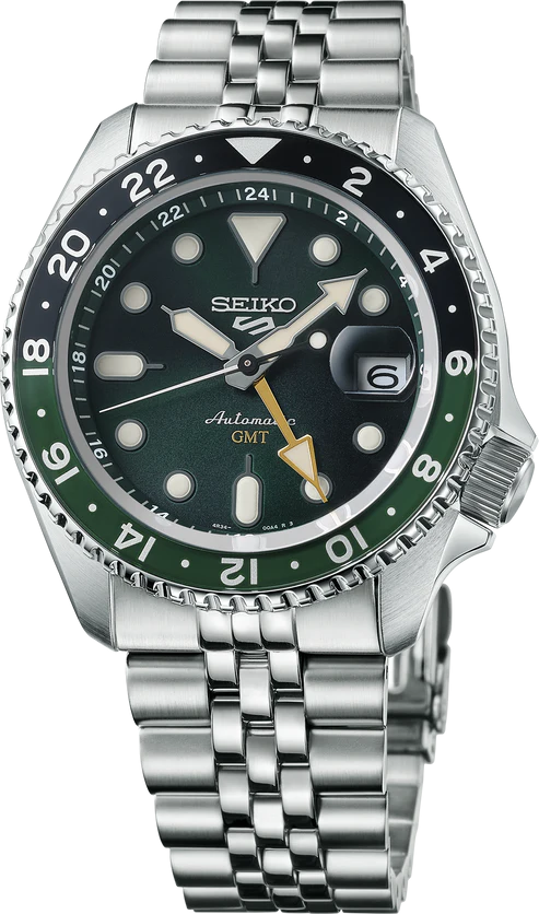 Seiko 5 Sports SKX Sports Style GMT Series Dark Green Dial | 505