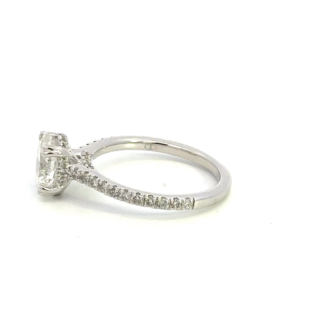 14K Diamond Engagement Ring 0021002001437 14KW Lutz Kiefer Jewelers