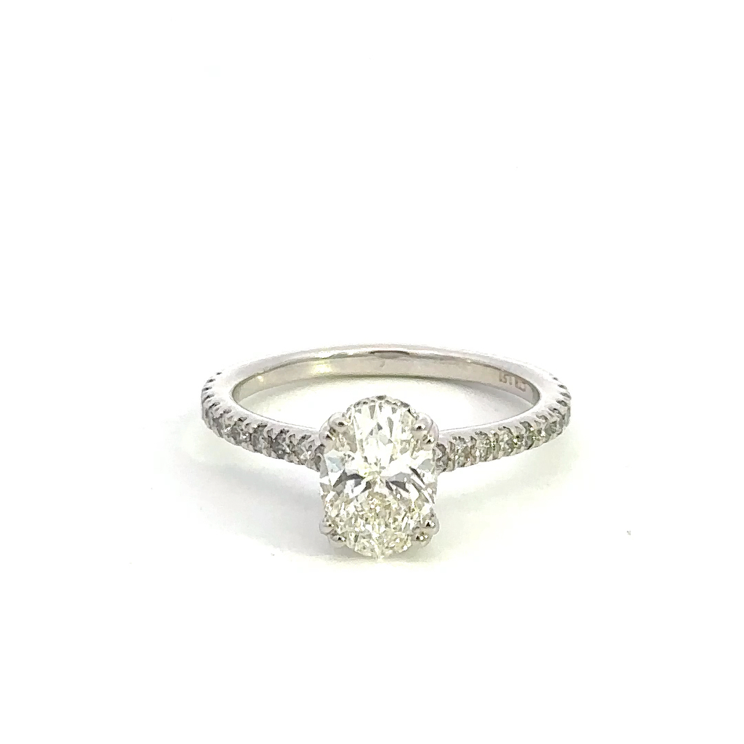 14K Diamond Engagement Ring 0021002001437 14KW Lutz Kiefer Jewelers