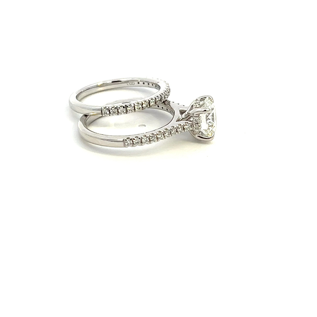 Evolv 14K Lab Grown Diamond Round Center Engagement Ring Kiefer