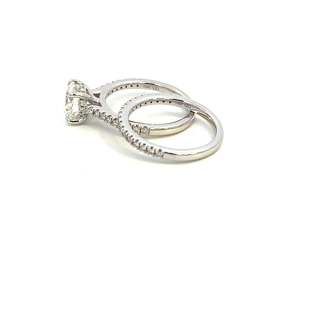 Evolv 14K Lab Grown Diamond Round Center Engagement Ring Kiefer