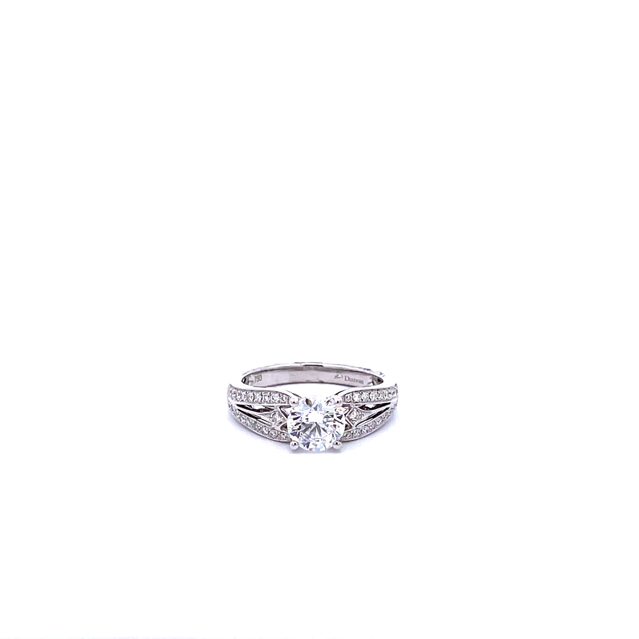 18K Art Deco Style Engagement Ring Setting 0021402001753 Kiefer