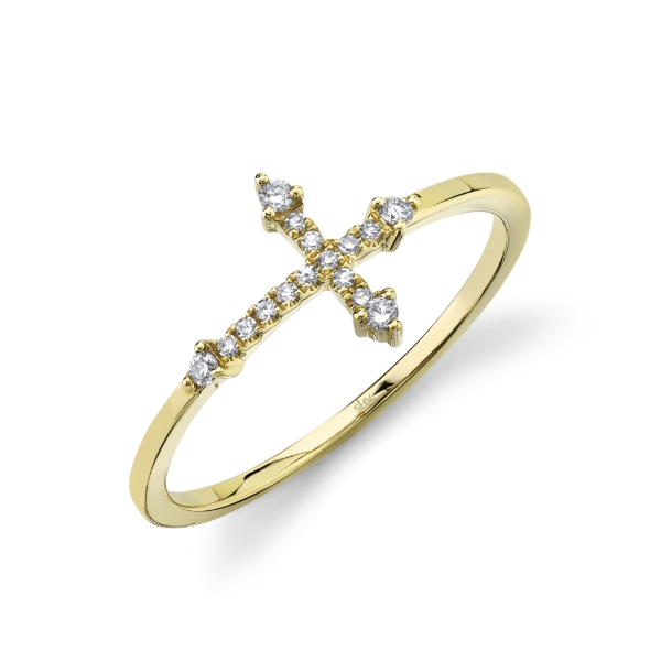 指輪・リング CROSS RING Showyrenzo EL Jewelry 14K Diamond Cross Ring by Shy Creation 002-230-2001993 | Kiefer