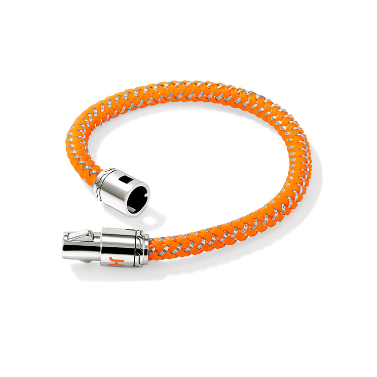 John Hardy Orange Rubber Woven Cord Bracelet 002-410-2011467