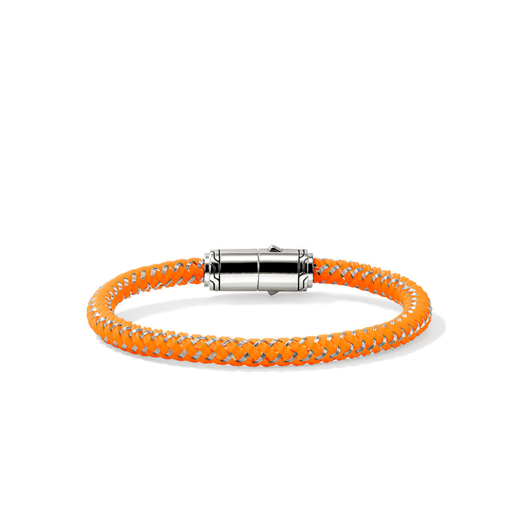 John Hardy Orange Rubber Woven Cord Bracelet 002-410-2011467