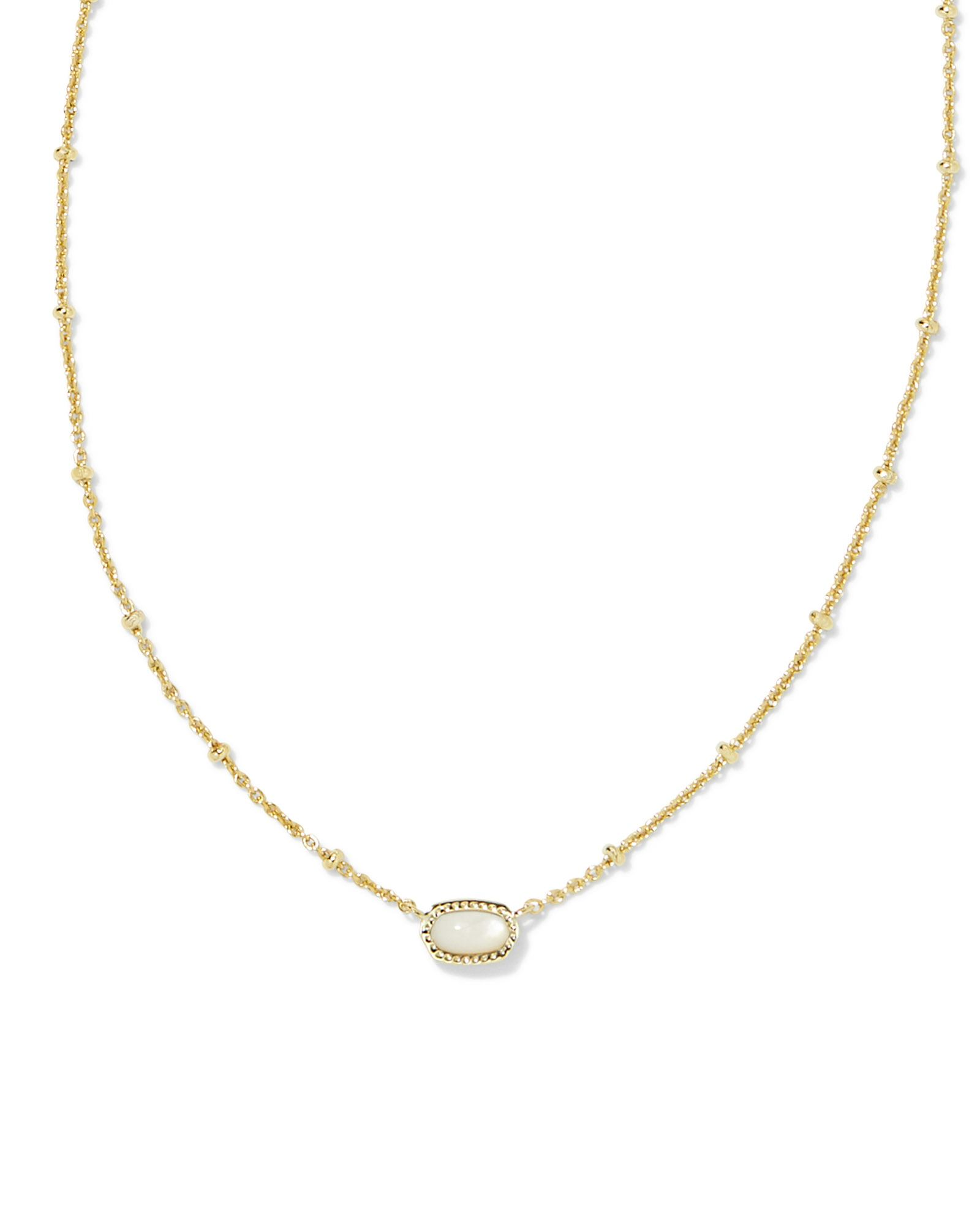 Kendra Scott Mini Elisa Gold Satellite Short Pendant Necklac