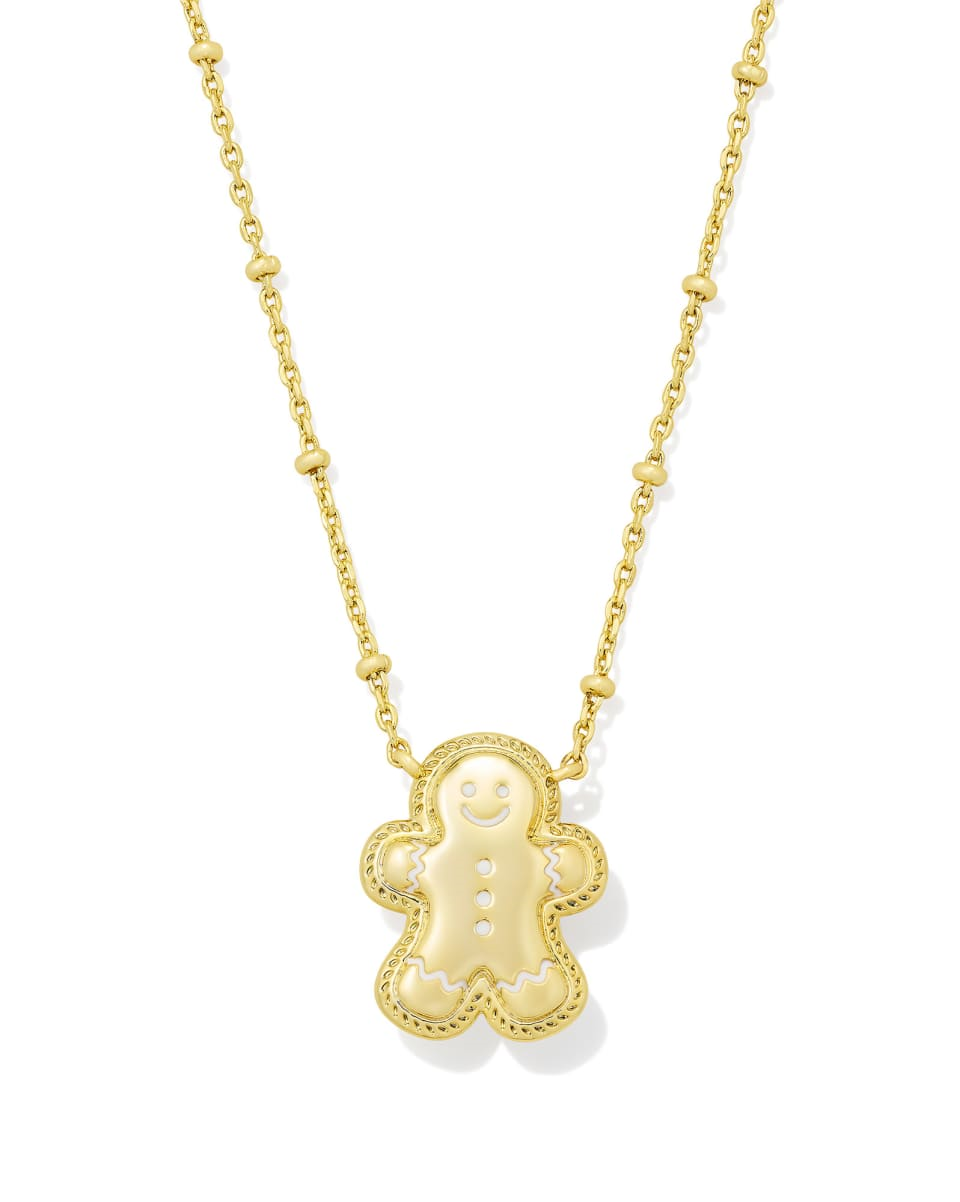 Gingerbread Gold Short Pendant Necklace by Kendra Scott | Kiefer
