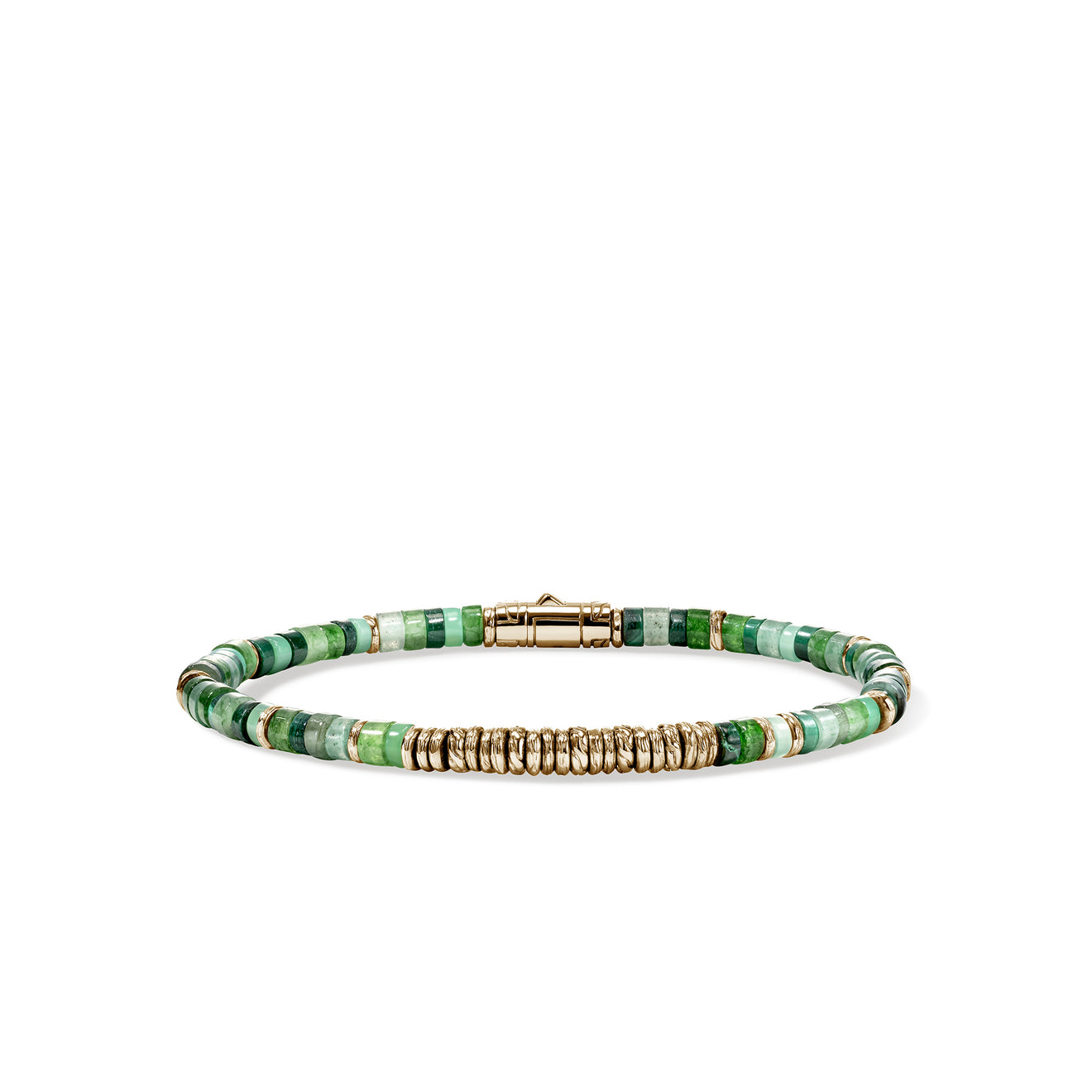 Heishi 14KY Hardstone Emeralds Bracelet by John Hardy | Kiefer