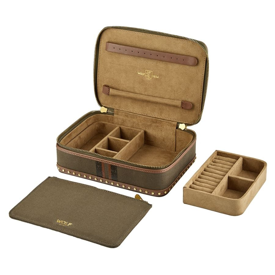 Ida Travel Zip Jewelry Case by Wolf Designs 002-740-2000472