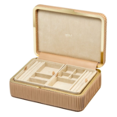 Bella Medium Jewelry Box in Mocha by Wolf 002-740-2000477 | Kiefer